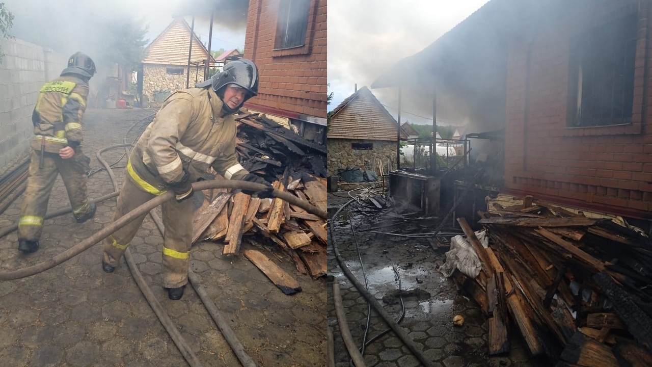 Шесть человек пострадали и один погиб во время крупного пожара под Магнитогорском